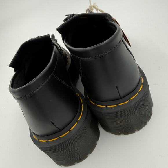 Dr. Martens Unisex Adrian Quad Black Leather Platform Loafers - Size 10 Men's - Picture 9 of 16